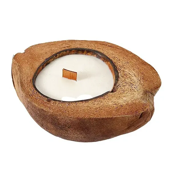 Coconut Shell Candle Holder