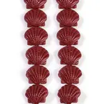 Synthetic Coral Dyed Carved Beads Strands