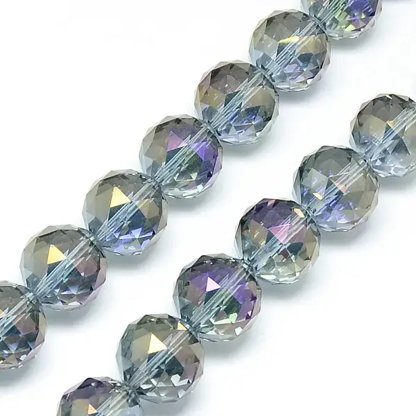 Electroplate Glass Bead Strands