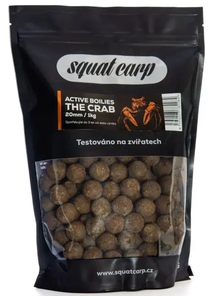 Squat carp active boilies the crab - 1 kg 20 mm