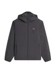 Tommy Jeans Prechodná bunda 'Packable Ripstop Relaxed Hooded'  tmavosivá