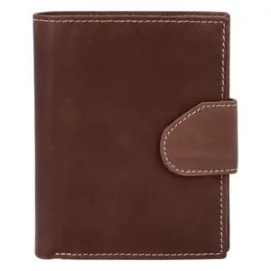Pánská matná kožená peněženka hnědá - Tomas 75VO