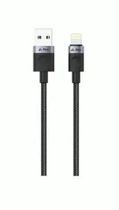 Kabel iPEAX TEXTILNÍ USB-A / LIGHTNING 1,5M, USB 2.0, černá