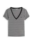 Tommy Jeans Tričko 'ESSENTIAL'  čierna / biela