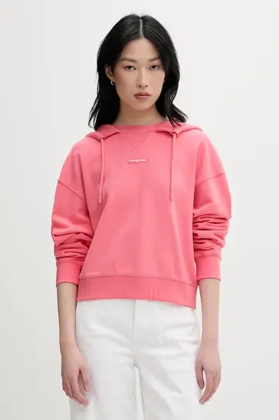 Tommy Jeans mikina s kapucňou dámska bavlnená
