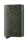 Kožená peněženka Secrid Slimwallet Hexagon Green