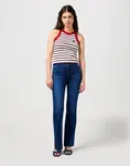 WRANGLER Džínsy  modrá / biela