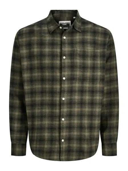 Jack & Jones Junior Košeľa  zelená / čierna
