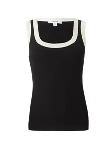 TOPSHOP Top 'RAJA'  čierna / biela