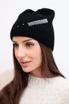 Dámská zimní čepice s krystaly Kesi K399