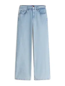 Tommy Jeans Džínsy 'Mid Rise Relaxed Straight'  modrá denim