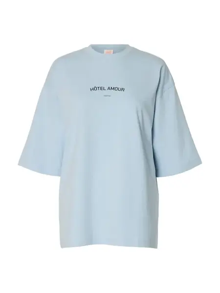 SELECTED Oversize tričko 'SLFLIA'  tmavomodrá / svetlomodrá