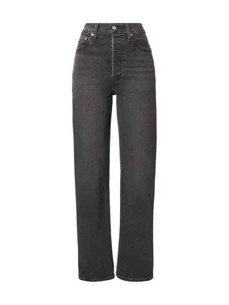 LEVI'S ® Džínsy 'RIBCAGE FULL LENGTH'  čierny denim