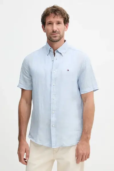 Tommy Hilfiger košile pánská lněná