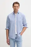Tommy Jeans košeľa pánska s ľanom