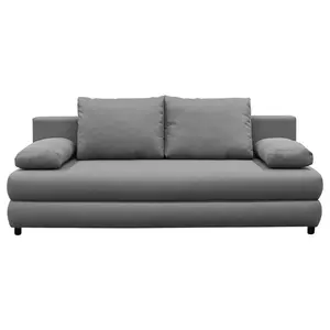 P & B ROZKLÁDACÍ POHOVKA, textil, šedá