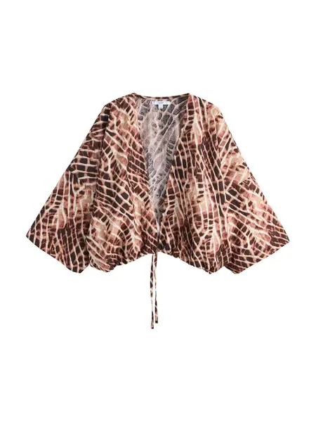 Next Kimono  béžová / nebielená / hnedá