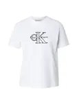 Calvin Klein Jeans Tričko 'CLASSIC'  čierna / strieborná / biela