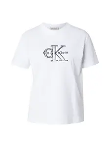 Calvin Klein Jeans Tričko 'CLASSIC'  čierna / strieborná / biela
