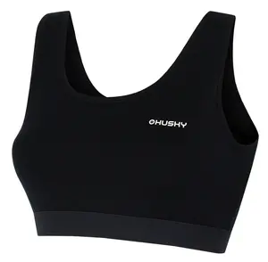 Husky Mebra L XXL, black Merino termoprádlo Podprsenka