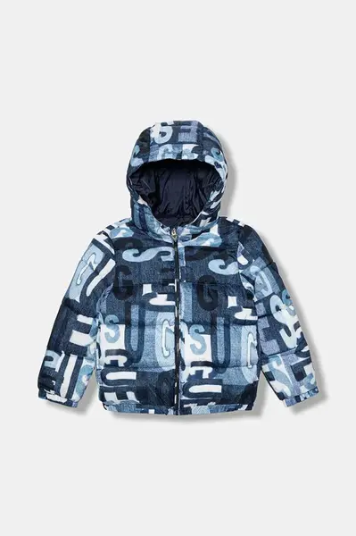 Dětská bunda Guess modrá barva, N5BL04 WCFM0