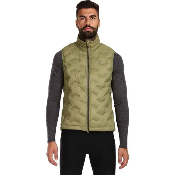 KILPI NAI Pánská zateplená vesta, tmavě zelená, velikost