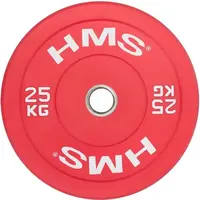 HMS BUMPER 25 KG x 50 MM Barevný bumper kotouč, červená, velikost 25 KG