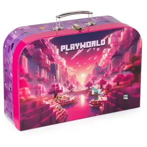 Oxybag 34 CM PLAYWORLD GIRL Dětský kufřík, růžová, velikost