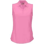 GREGNORMAN PROTEK SLEEVELESS POLO W Dámské golfové polo triko, růžová, velikost