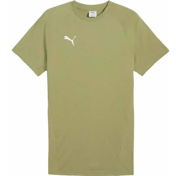 Puma TEAMEVOSTRIPE TEE Pánské triko, khaki, velikost