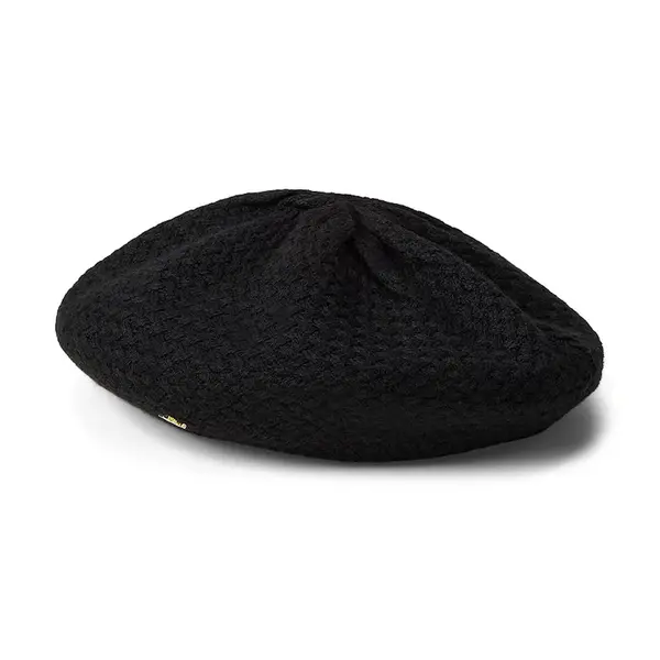 Baret s příměsí vlny Lauren Ralph Lauren černá barva, 454P04489