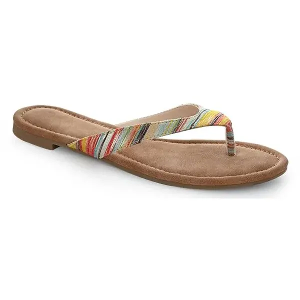 LOAP HERBA Dámské žabky, hnědá, velikost