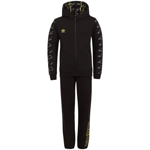 Umbro HOOLMY Chlapecká tepláková souprava, černá, velikost 116-122