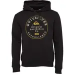 Quiksilver CIRCLE TRIM HOOD Pánská mikina, černá, velikost