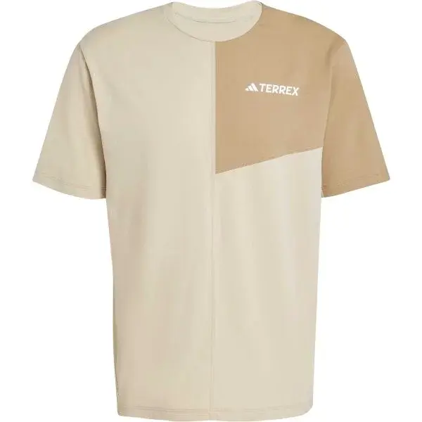 adidas TERREX MULTI TEE Pánské sportovní triko, béžová, velikost