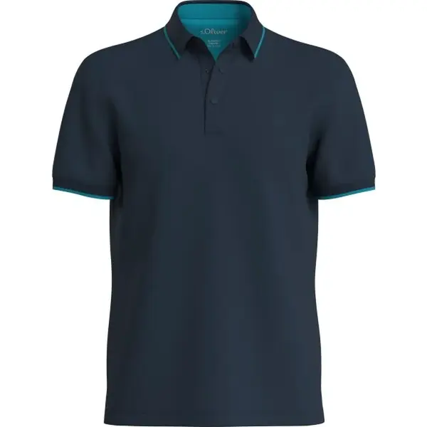 s.Oliver RL POLO NOOS Pánská polokošile, tmavě modrá, velikost