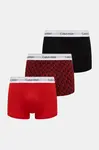 Boxerky Calvin Klein Underwear 3-pack vínová barva, LV00NB4564