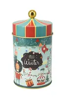 Nádoba s víkem Affek Design 10 x 18 cm tmavomodrá barva