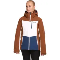KILPI VALERA Dámská lyžařská bunda, hnědá, velikost