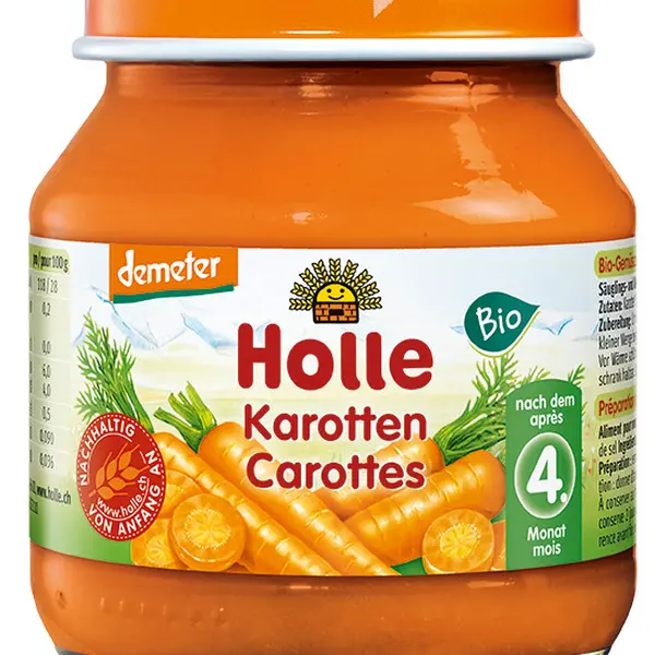 HOLLE Bio dětská přesnídávka Mrkev 125 g