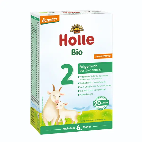 HOLLE Bio dětská mléčná výživa na bázi kozího mléka 2 pokračovací formule 400 g