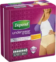 DEPEND Super L vyšší pas pro ženy 9 ks