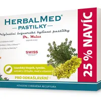 DR.WEISS HerbalMed Islandský lišejník + tymián 30 pastilek