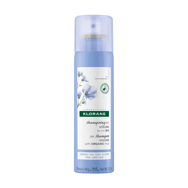 KLORANE Suchý šampon BIO lnem pro objem pro jemné vlasy bez objemu 150 ml