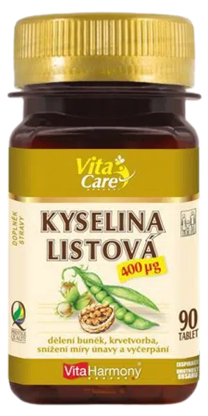 VITAHARMONY Kyselina listová 400 μg 90 tablet