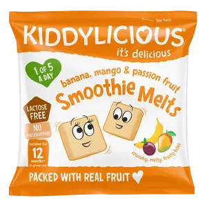 KIDDYLICIOUS Ovocné polštářky z banánu, manga a marakuji 6 g