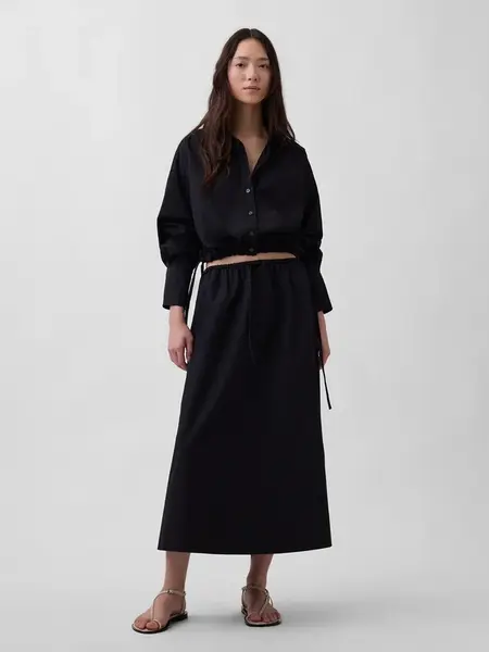 GAP Poplin Maxi Sukně