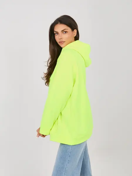 Fluo žlutá dámská mikina Rue Paris