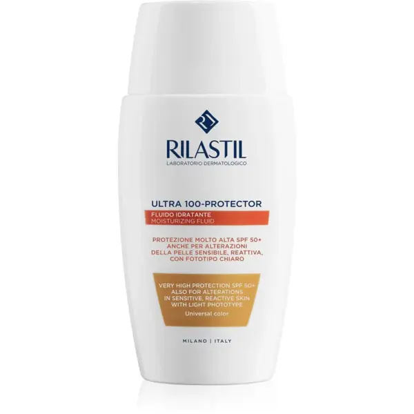 Rilastil Ultra 100-Protector ochranný tónovaný fluid na obličej SPF 50+ 50 ml