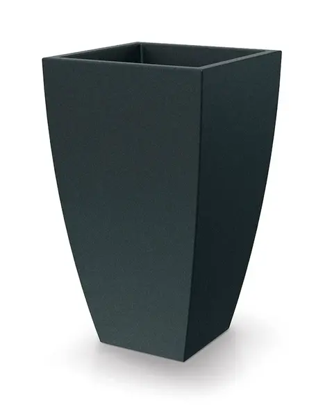 Ethick Květináč MOODA SQUARE 40 cm, uhlíkově šedá